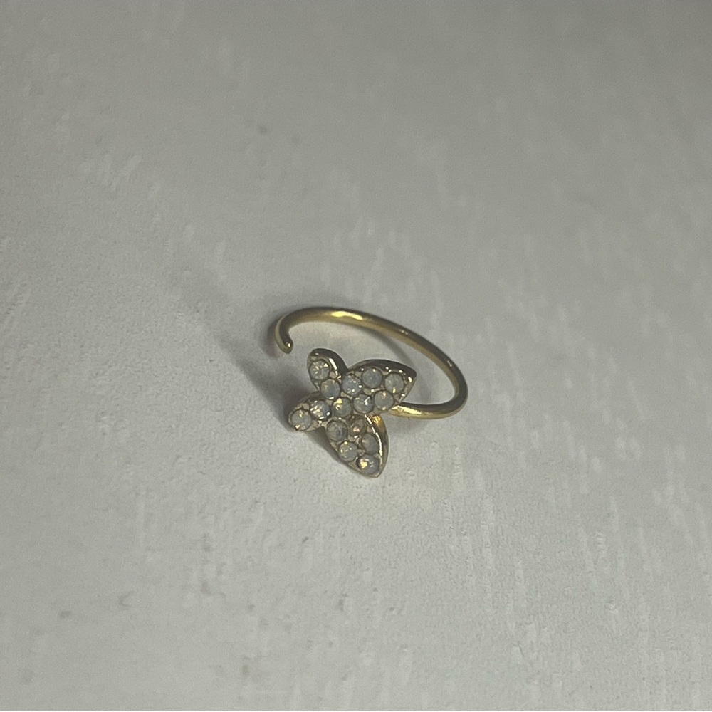 Gold Butterfly Nose Ring